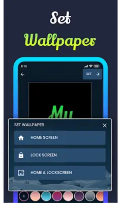 Name wallpaper maker in style android App screenshot 4